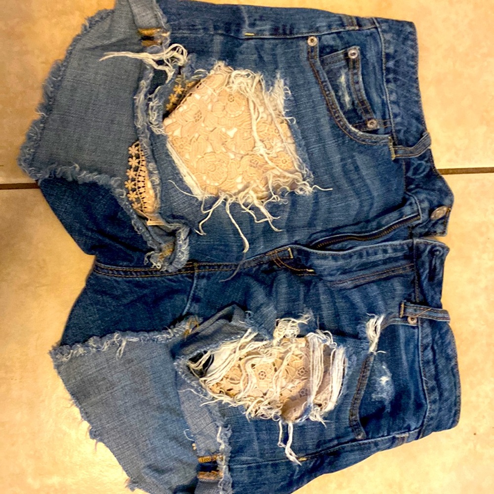 American Eagle outfitters cut jean shorts